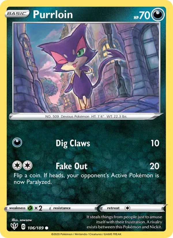 Purrloin - 106/201 - Darkness Ablaze