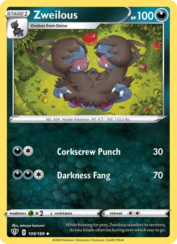 Zweilous - 109/201 - Darkness Ablaze
