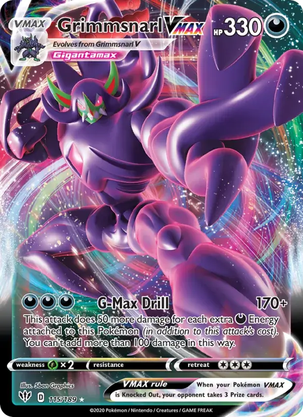 Grimmsnarl VMAX - 115/201 - Darkness Ablaze