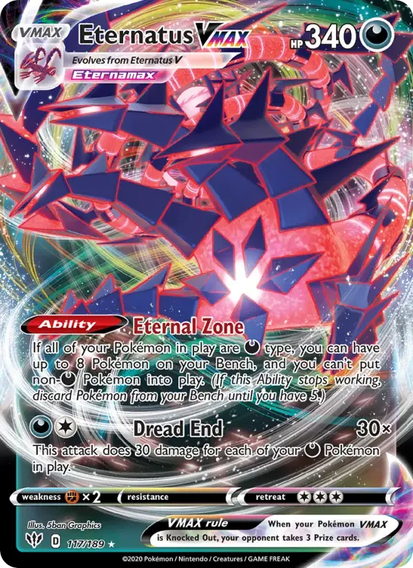 Eternatus VMAX - 117/201 - Darkness Ablaze