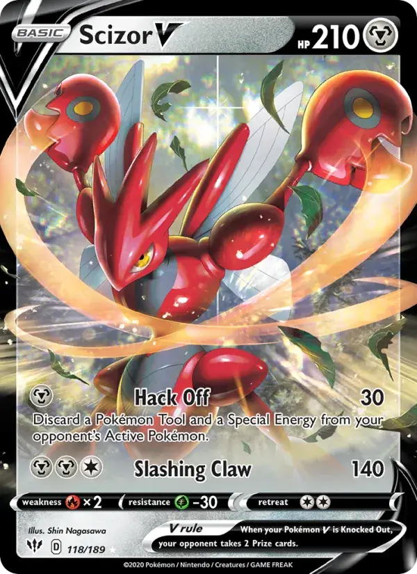 Scizor V - 118/201 - Darkness Ablaze