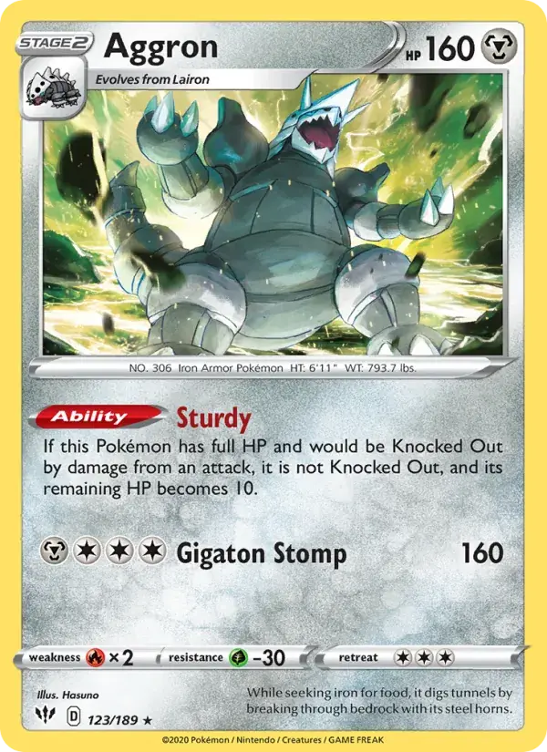 Aggron - 123/201 - Darkness Ablaze