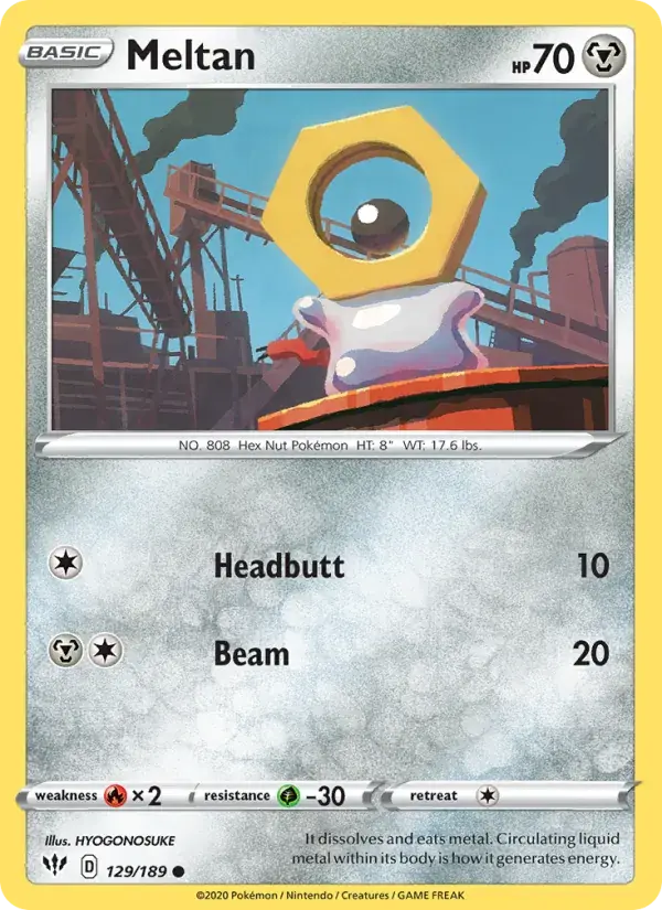 Meltan - 129/201 - Darkness Ablaze