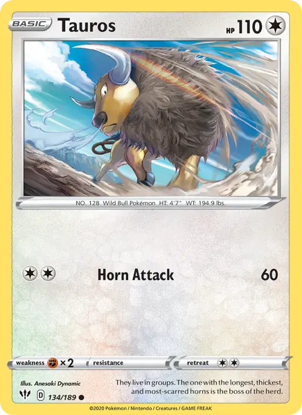 Tauros - 134/201 - Darkness Ablaze