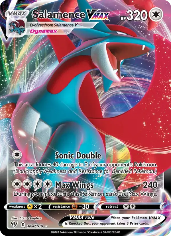 Salamence VMAX - 144/201 - Darkness Ablaze