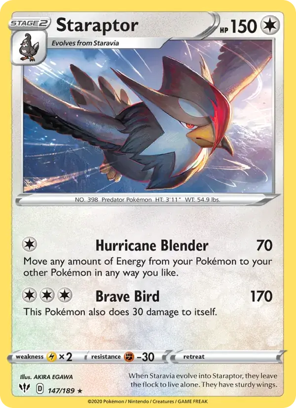 Staraptor - 147/201 - Darkness Ablaze