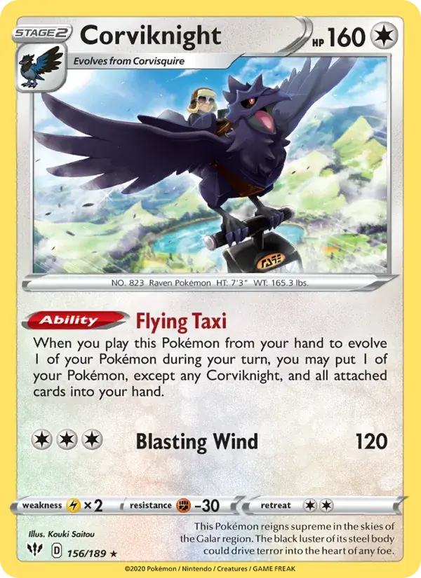 Corviknight - 156/201 - Darkness Ablaze