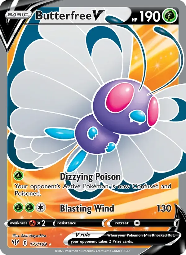 Butterfree V - 177/201 - Darkness Ablaze