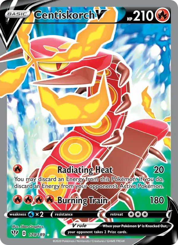 Centiskorch V - 179/201 - Darkness Ablaze