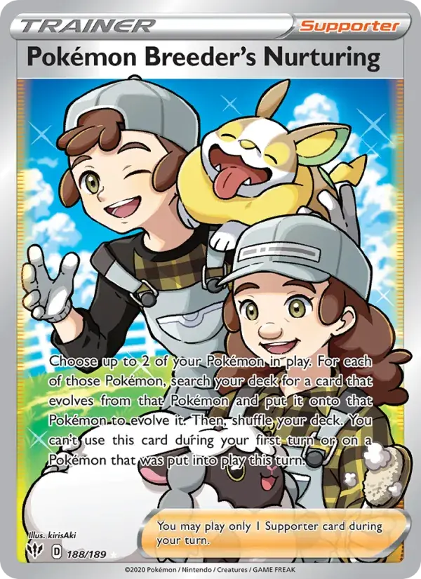 Pokémon Breeder's Nurturing - 188/201 - Darkness Ablaze