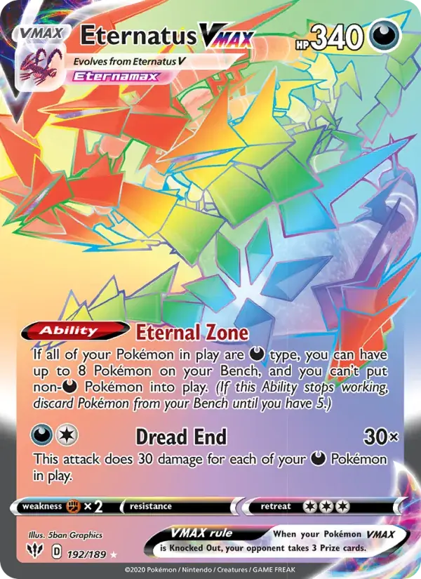 Eternatus VMAX - 192/201 - Darkness Ablaze