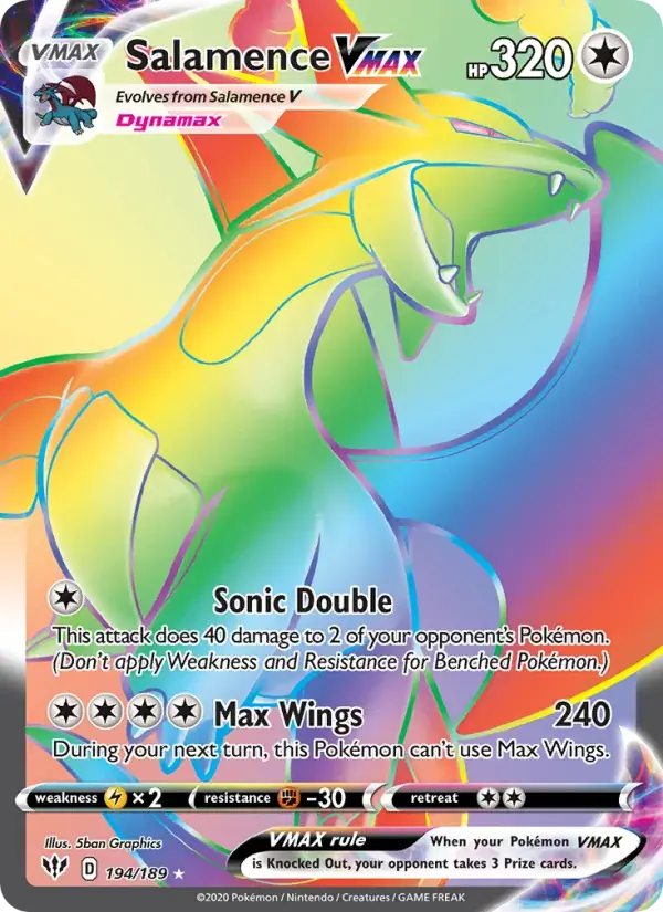 Salamence VMAX - 194/201 - Darkness Ablaze
