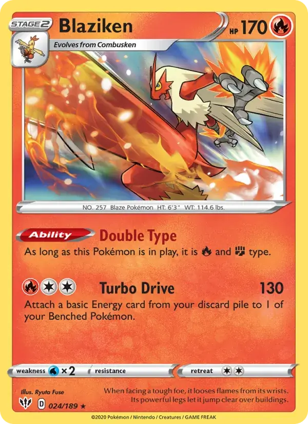 Blaziken - 24/201 - Darkness Ablaze