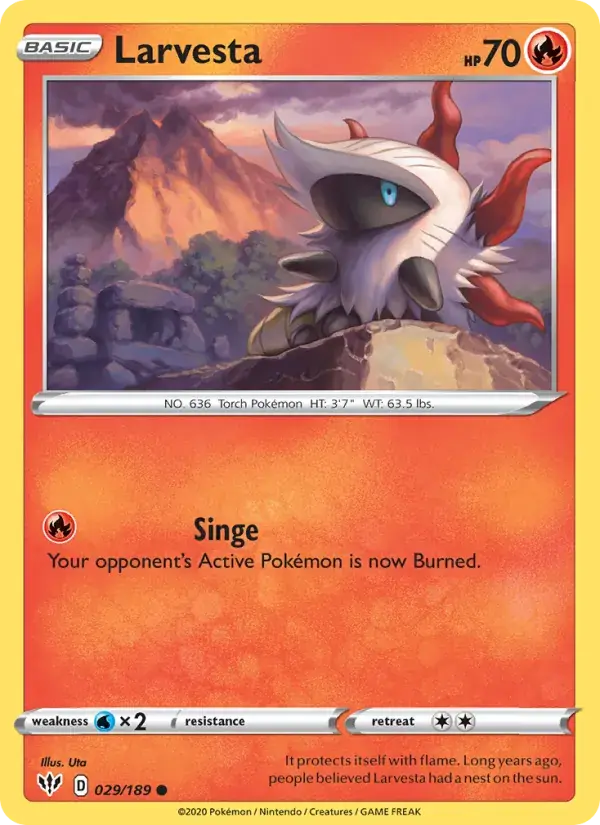 Larvesta - 29/201 - Darkness Ablaze