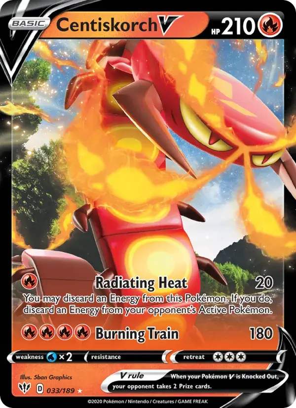 Centiskorch V - 33/201 - Darkness Ablaze