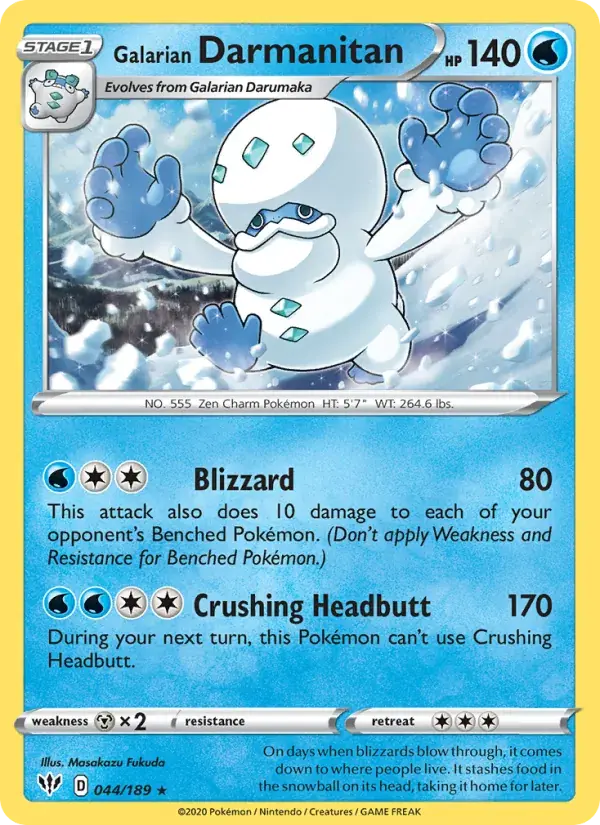 Galarian Darmanitan - 44/201 - Darkness Ablaze