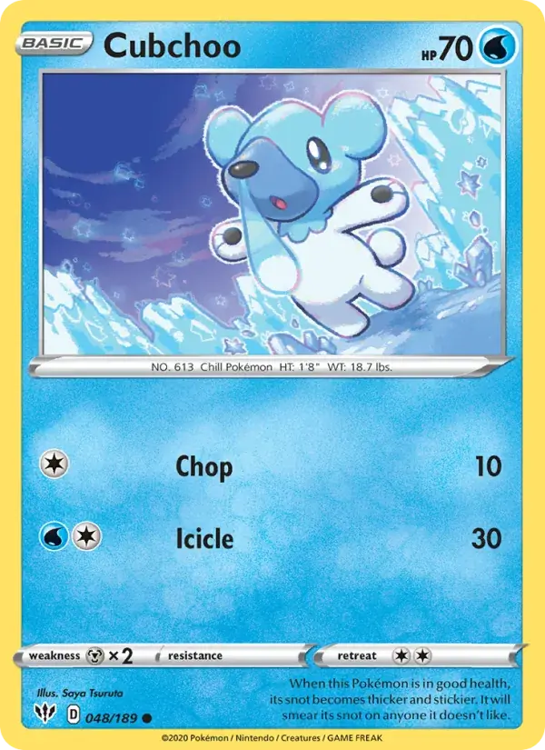 Cubchoo - 48/201 - Darkness Ablaze