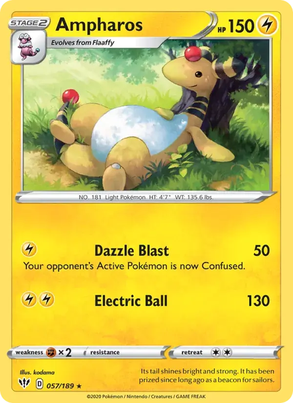 Ampharos - 57/201 - Darkness Ablaze
