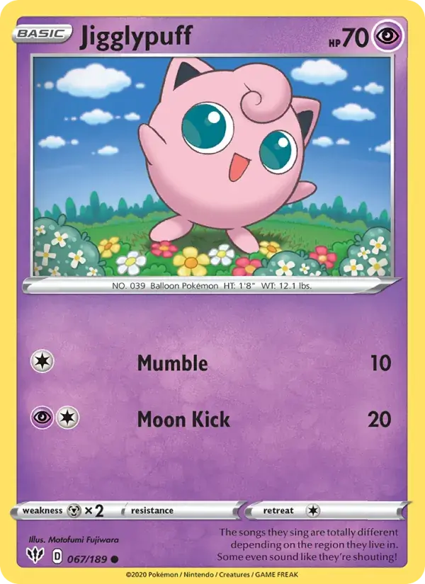 Jigglypuff - 67/201 - Darkness Ablaze