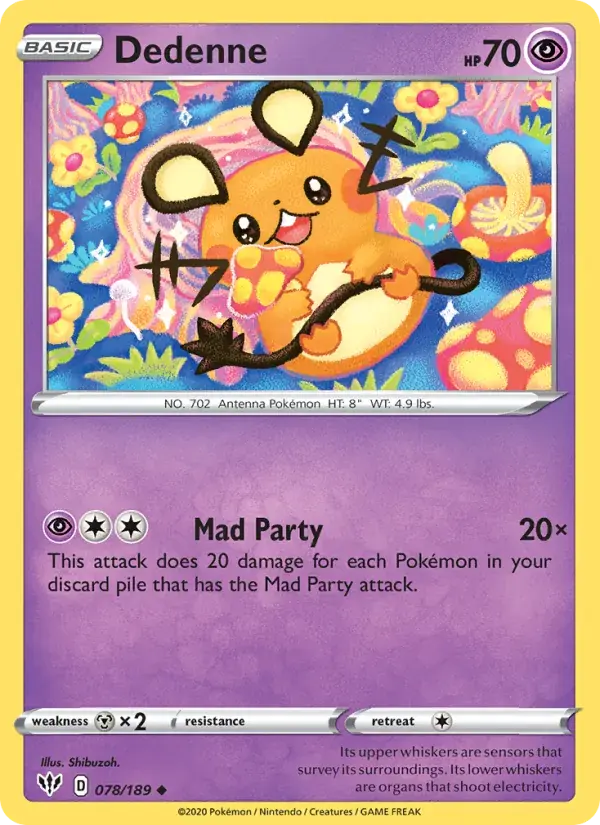 Dedenne - 78/201 - Darkness Ablaze