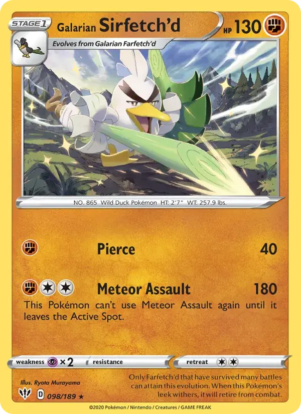 Galarian Sirfetch'd - 98/201 - Darkness Ablaze
