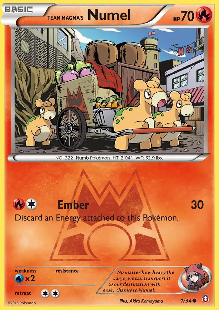 Team Magma's Numel - 1/34 - Double Crisis