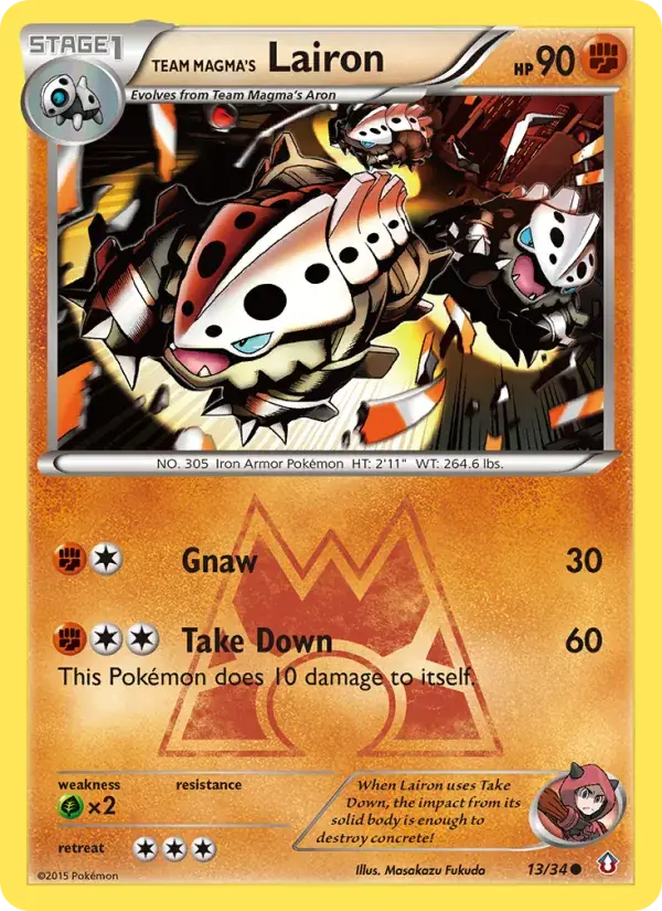 Team Magma's Lairon - 13/34 - Double Crisis