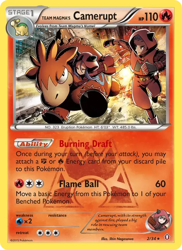 Team Magma's Camerupt - 2/34 - Double Crisis
