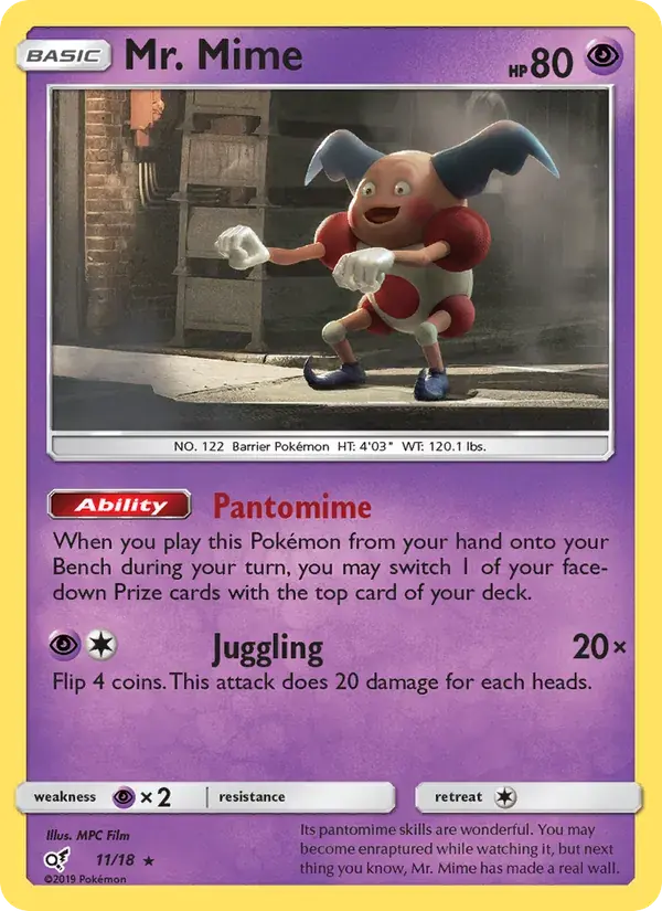 M. Mime - 11/18 - Détective Pikachu