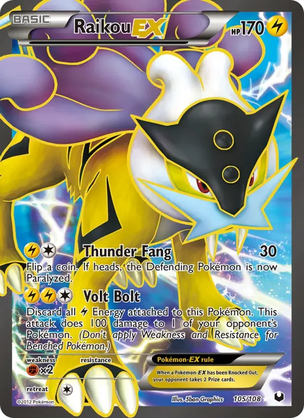Raikou-EX - 105/111 - Dark Explorers