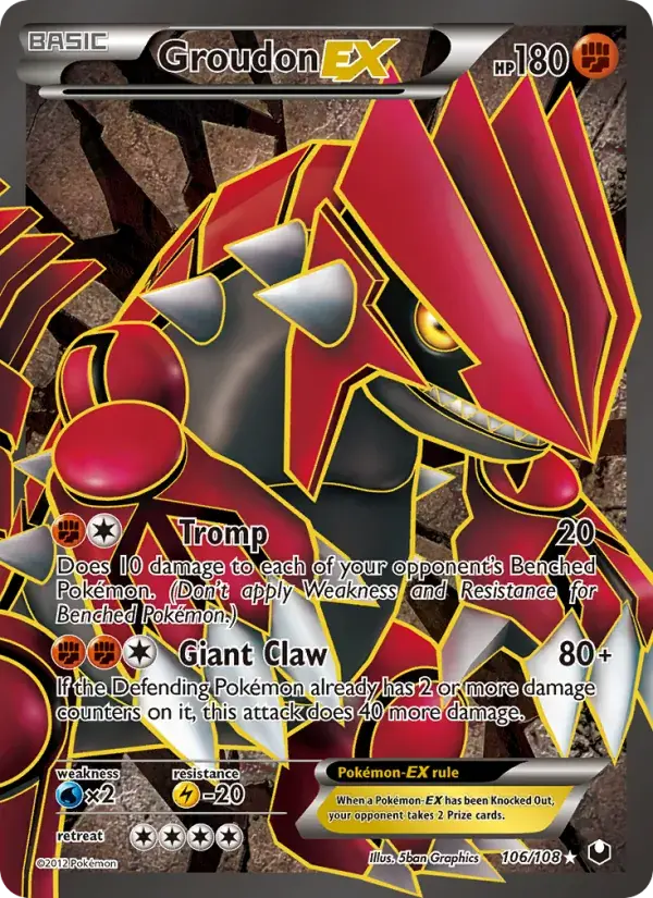 Groudon-EX - 106/111 - Dark Explorers
