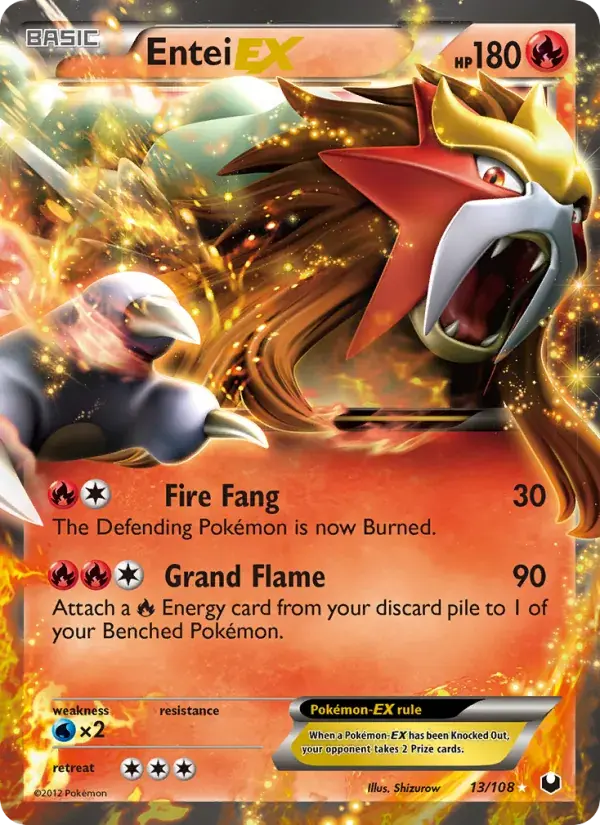 Entei-EX - 13/111 - Dark Explorers