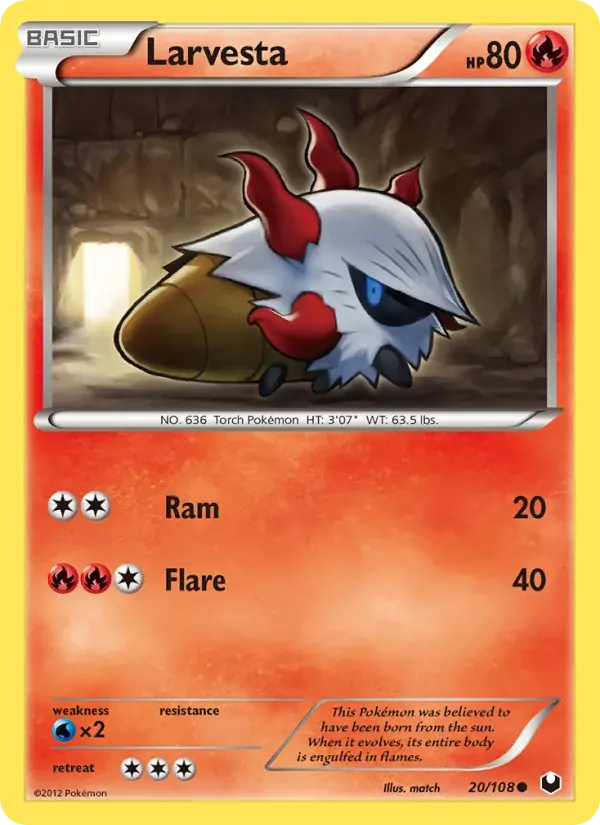 Larvesta - 20/111 - Dark Explorers
