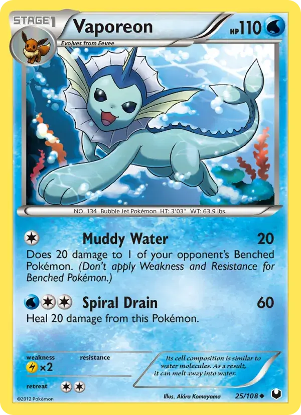Vaporeon - 25/111 - Dark Explorers