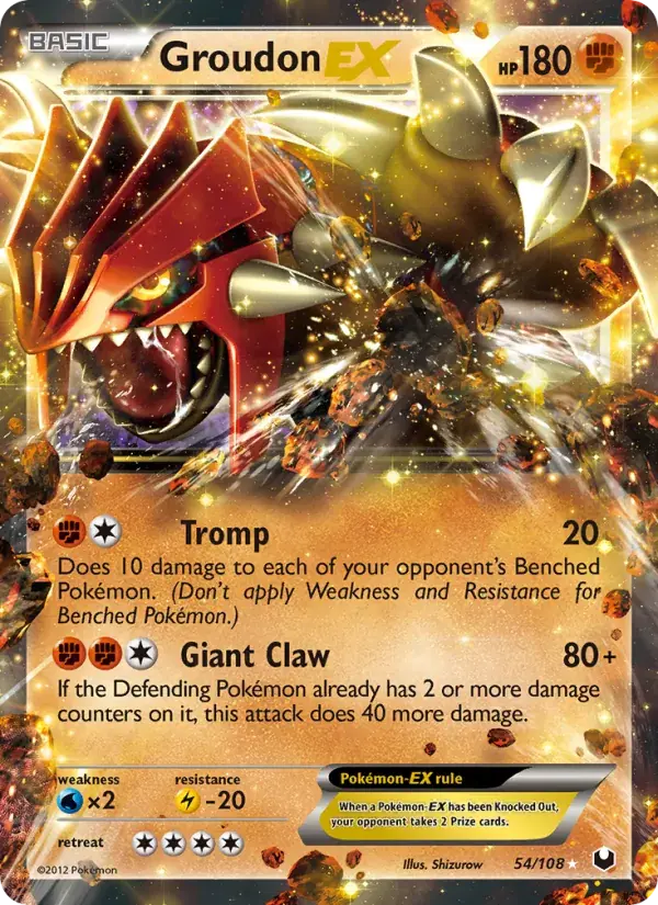 Groudon-EX - 54/111 - Dark Explorers