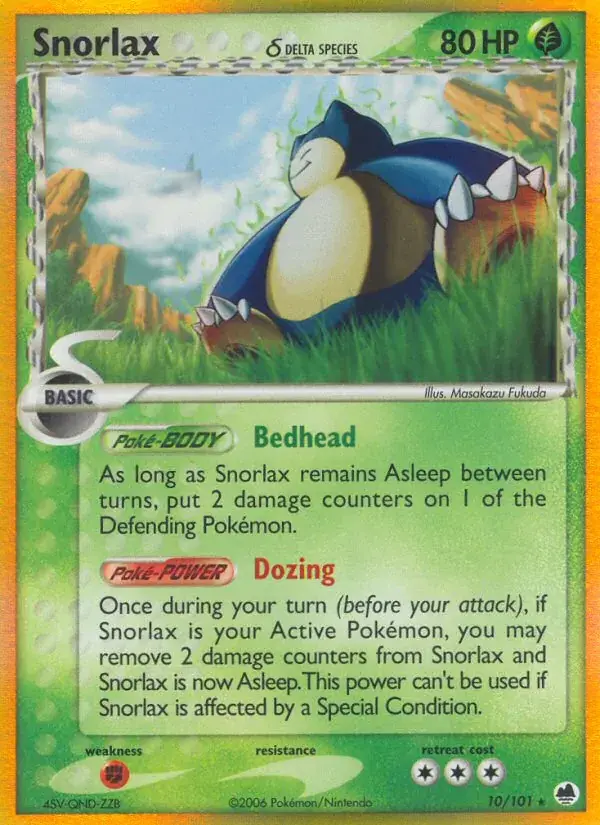 Snorlax δ - 10/101 - Dragon Frontiers