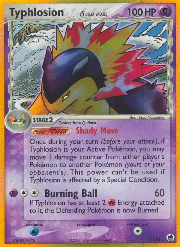Typhlosion δ - 12/101 - Dragon Frontiers