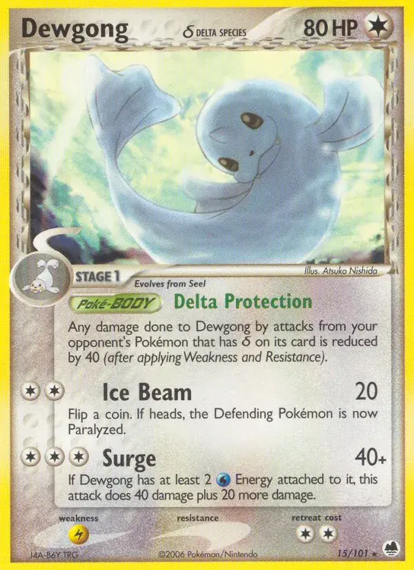 Dewgong δ - 15/101 - Dragon Frontiers