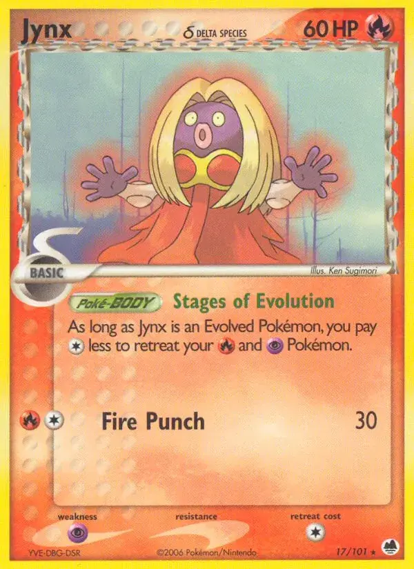 Jynx δ - 17/101 - Dragon Frontiers