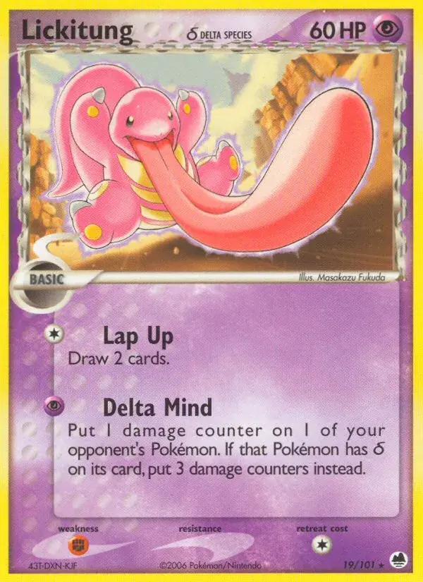 Lickitung δ - 19/101 - Dragon Frontiers