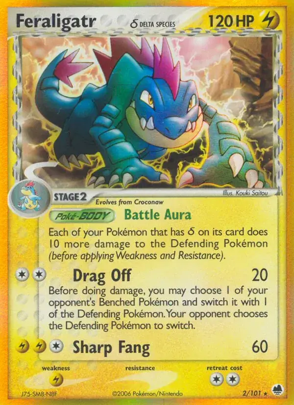 Feraligatr δ - 2/101 - Dragon Frontiers