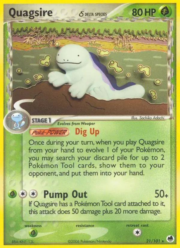 Quagsire δ - 21/101 - Dragon Frontiers