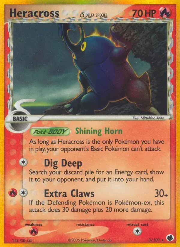 Heracross δ - 3/101 - Dragon Frontiers