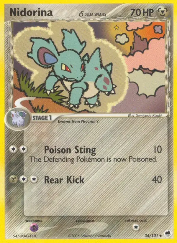 Nidorina δ - 34/101 - Dragon Frontiers