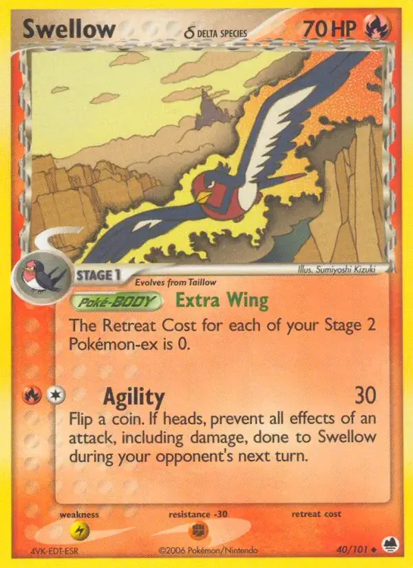 Swellow δ - 40/101 - Dragon Frontiers