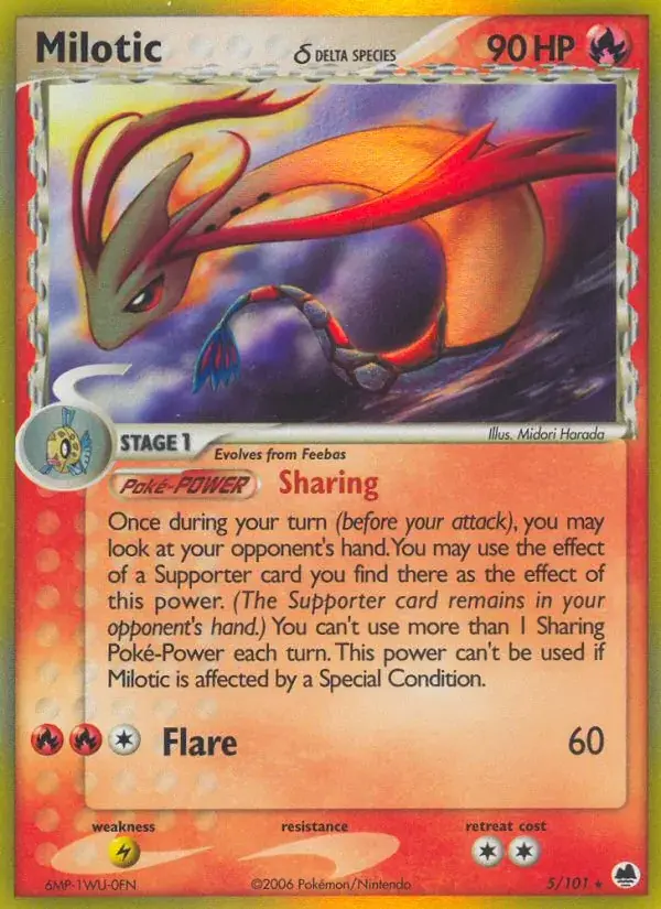 Milotic δ - 5/101 - Dragon Frontiers