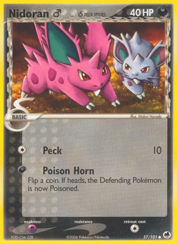 Nidoran♂ δ - 57/101 - Dragon Frontiers