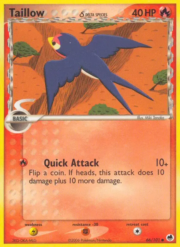 Taillow δ - 66/101 - Dragon Frontiers