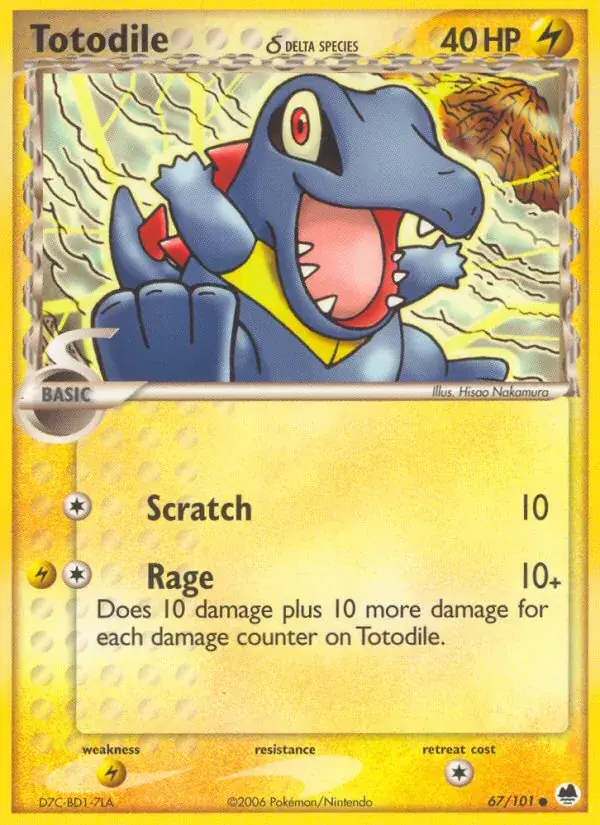 Totodile δ - 67/101 - Dragon Frontiers