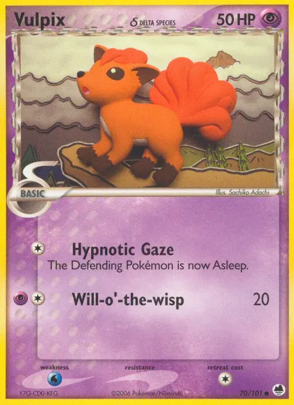 Vulpix δ - 70/101 - Dragon Frontiers